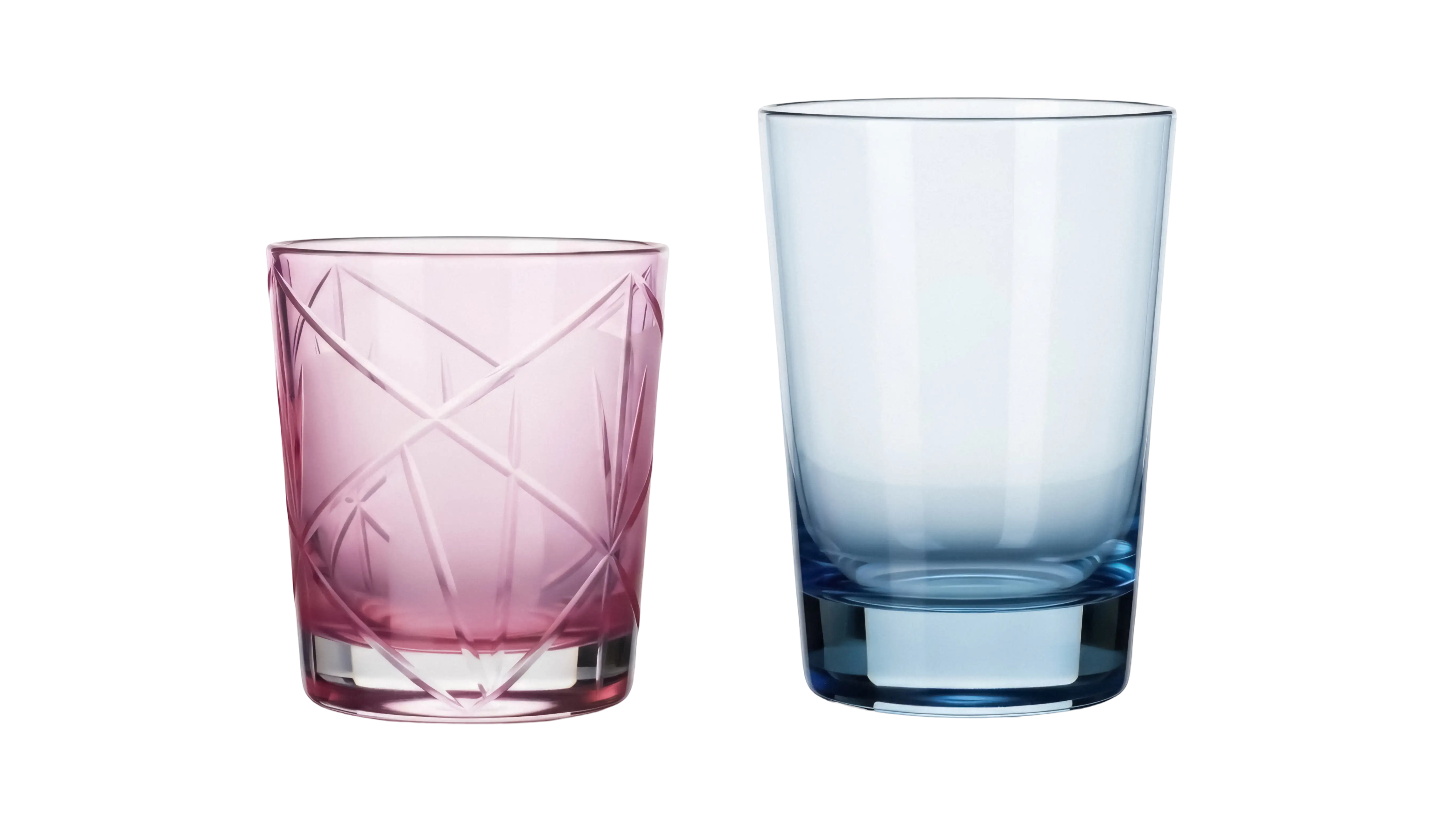 Verre givré rose