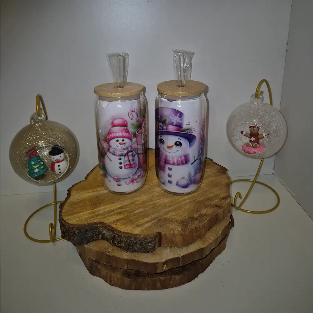 Verre transparent Noël