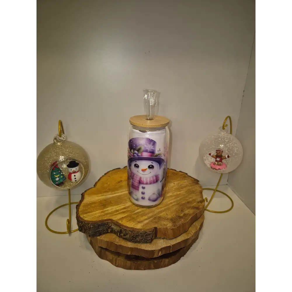 Verre transparent Noël