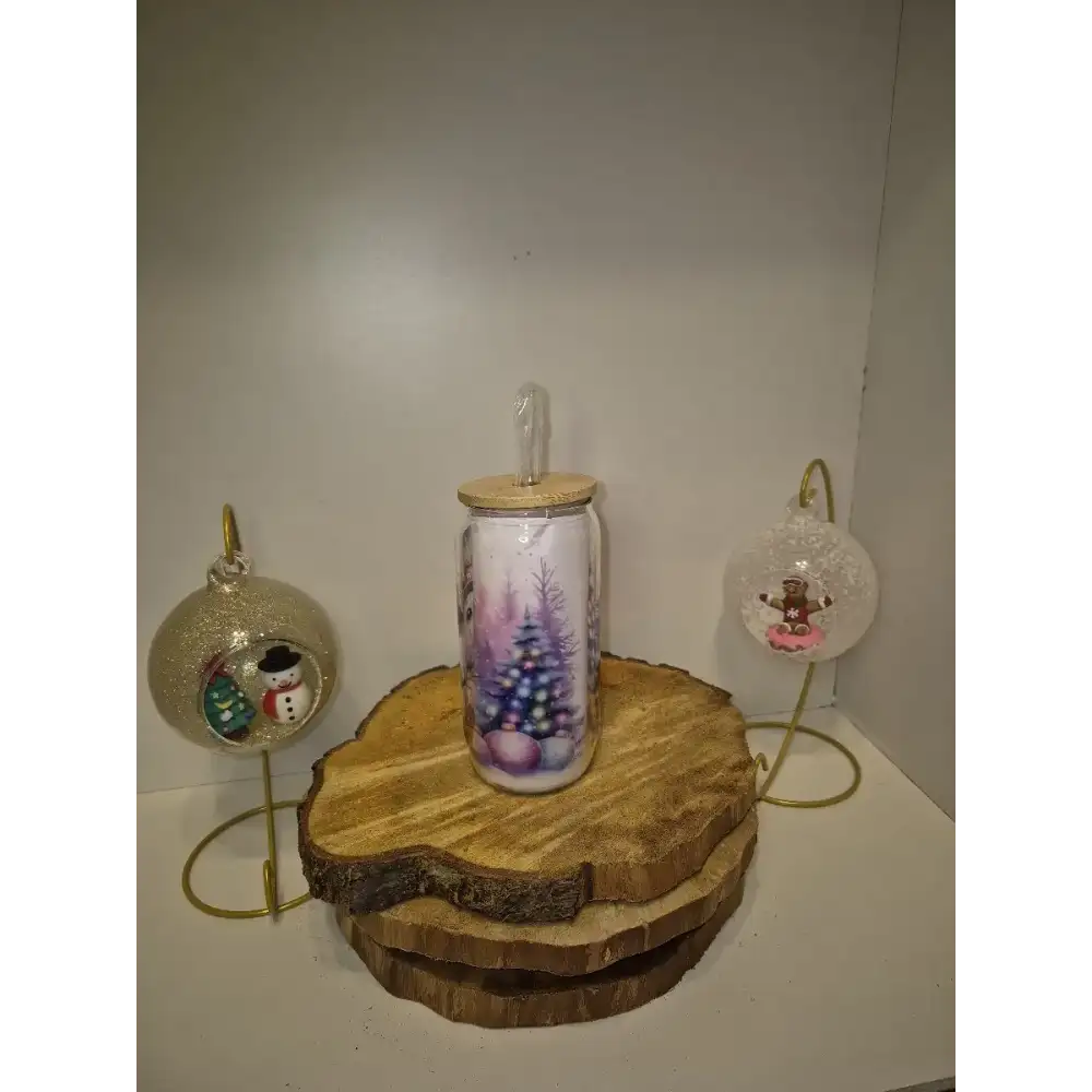 Verre transparent Noël