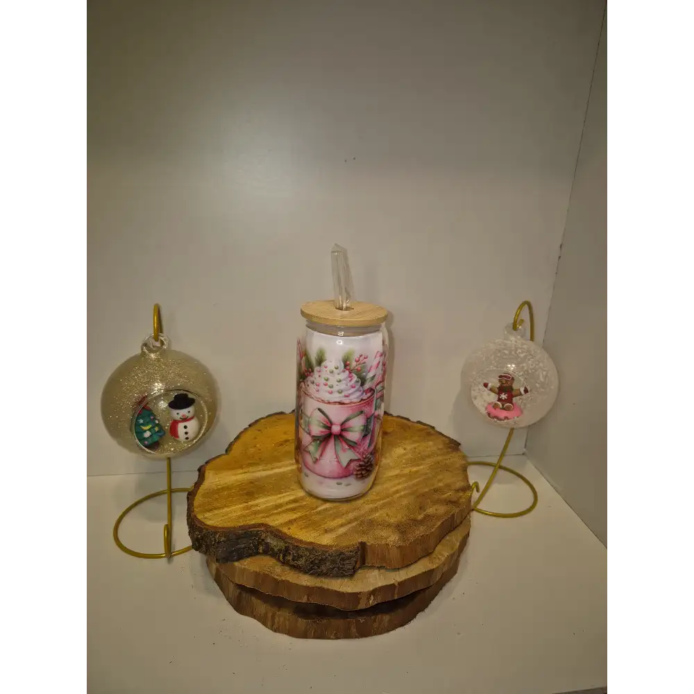 Verre transparent Noël