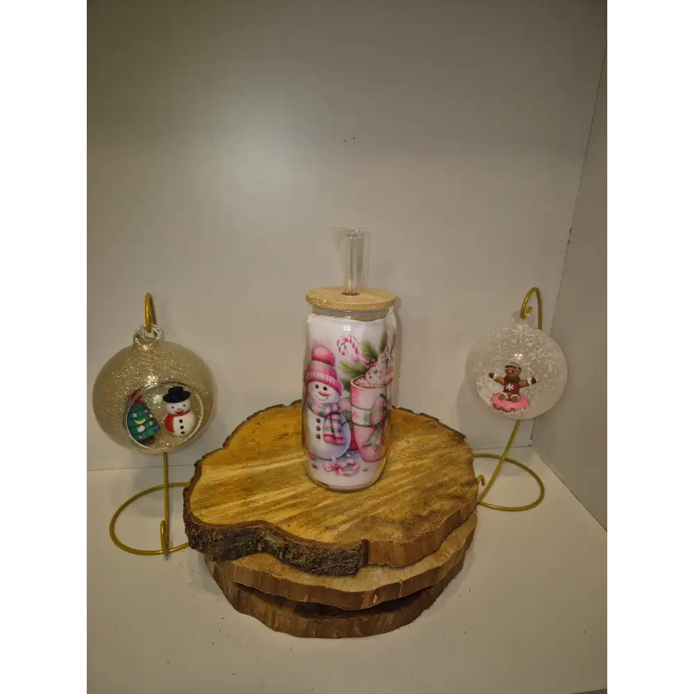 Verre transparent Noël